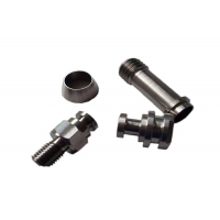 ដែក tungsten ដំណើរការភាពជាក់លាក់ម៉ាស៊ីនកាវបិទពណ៌លឿង tungsten steel valve core tungsten steel valve core sleeve