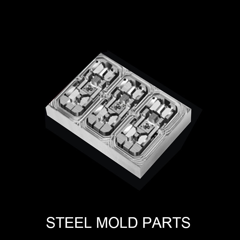 piezas de moldes de acero