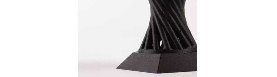 3D printed carbon fiber made of chopped carbon fiber filled thermoplastic