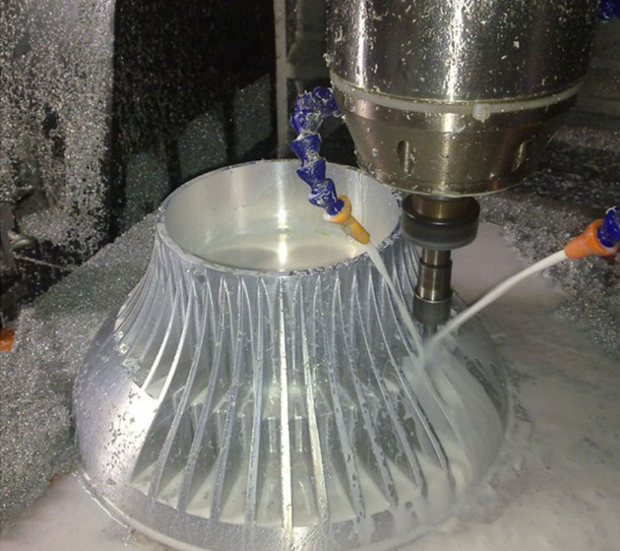 Real Shot Cnc Machining LED Bulb Lamp Base Casting