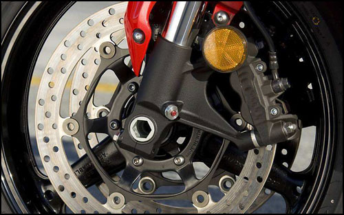 Anodized aluminum alloy motorcycle disc brake