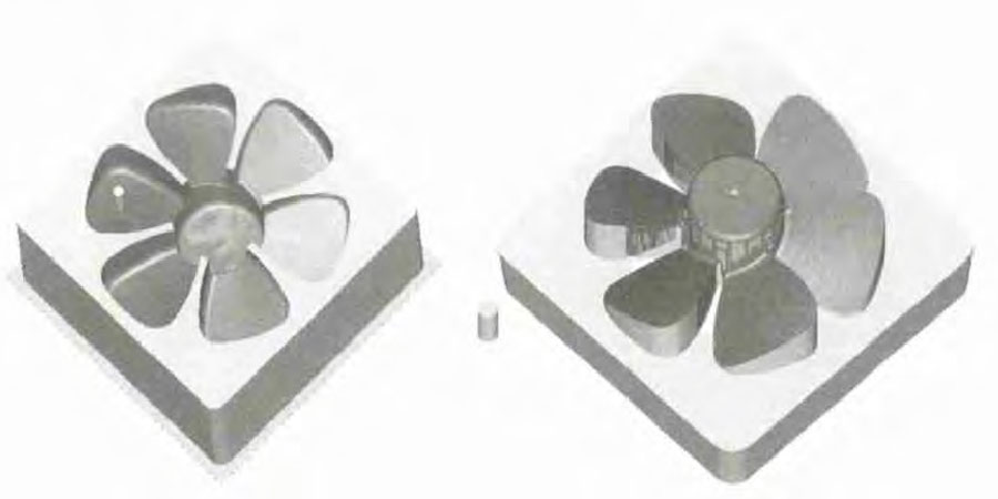 The Cnc Machining of Fan Injection Model Cavity And Core