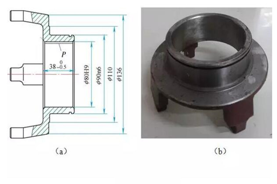 Heat treatment process of thin-walled guide sleeve