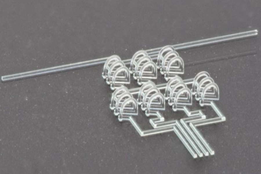 Quartz glass micromachining 3D printing technology to achieve complex three-dimensional hollow microstructures